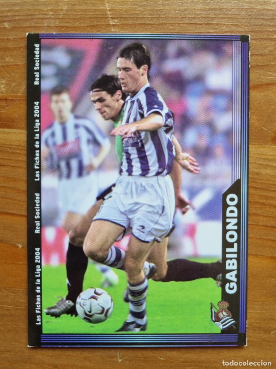 Cartes &agrave; collectionner de Football: 42 GABILONDO (Real Sociedad). Las Fichas de la Liga 2003 2004 03 04 (Mundicromo)