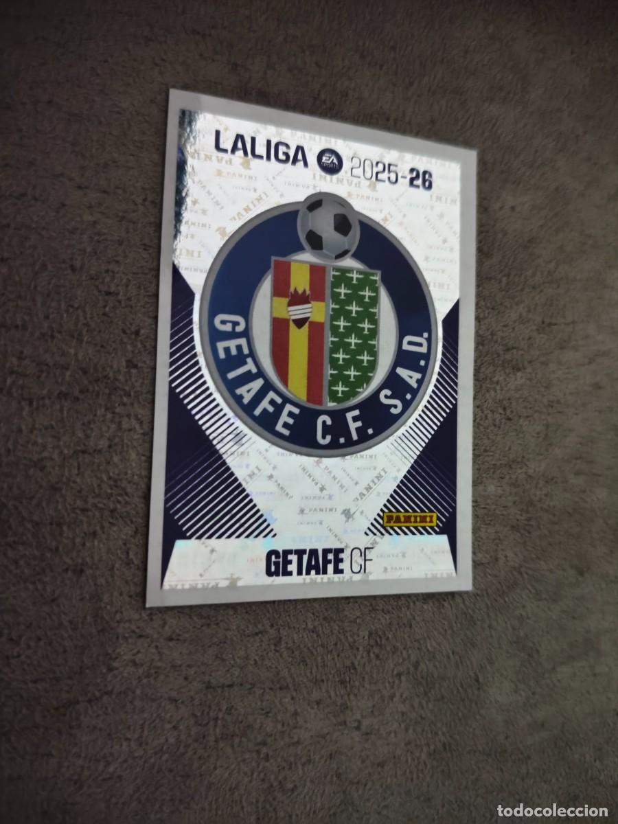 Fu&szlig;ball-Sticker: Cromo 1 ESCUDO GETAFE CF. Colecci&oacute;n LALIGA F&uacute;tbol 2025-2026 PANINI Nuevo