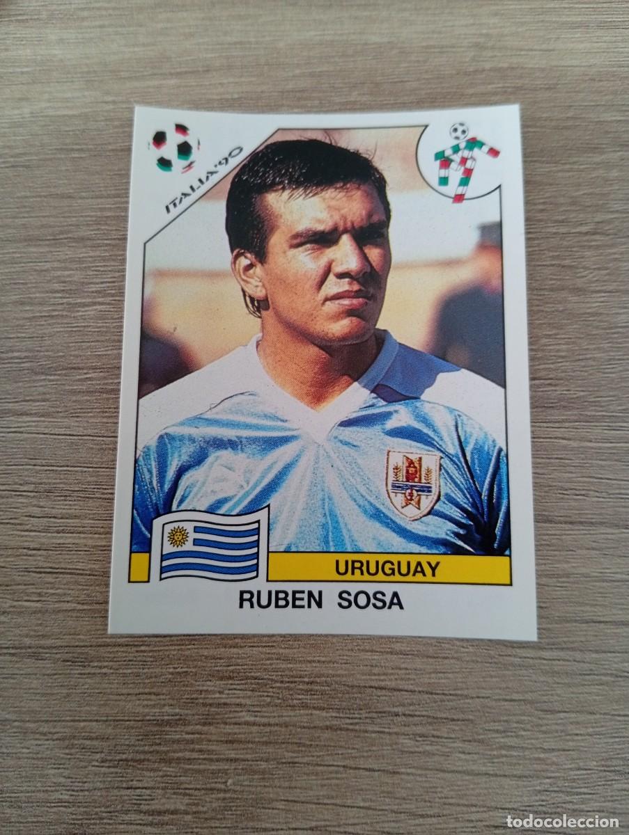 Fu&szlig;ball-Sticker: RUBEN SOSA 380 URUGUAY PANINI ITALIA 1990 90 SIN PEGAR NUNCA PEGADO