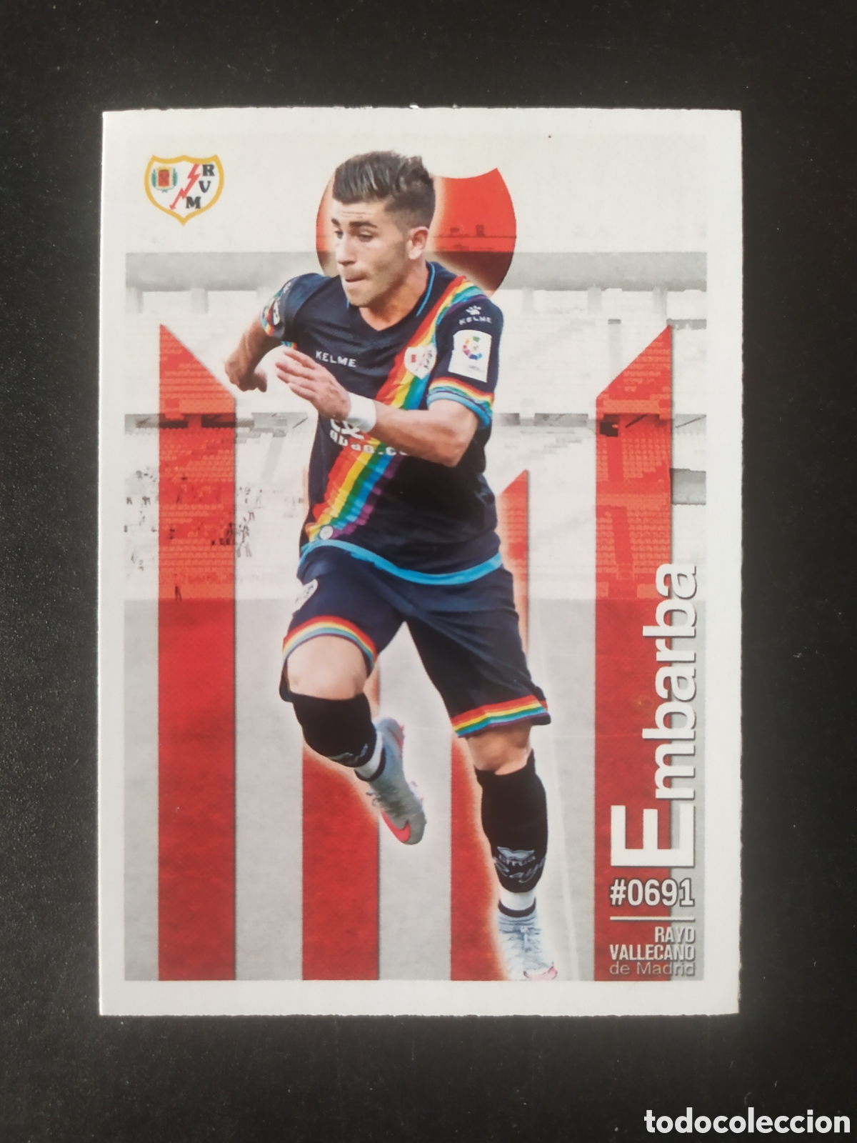 Figurine di Calcio: Mundicromo fichas Liga 2015 2016 15 16 Embarba n&deg; 691 Rayo Vallecano