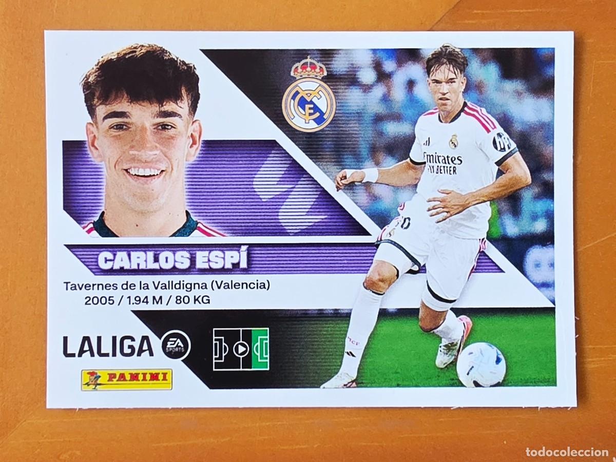Cromos de f&uacute;tbol: 17 BIS Carlos Esp&iacute;, Coloca, Real Madrid, Panini Ediciones Liga Este 2026 2027 sin pegar