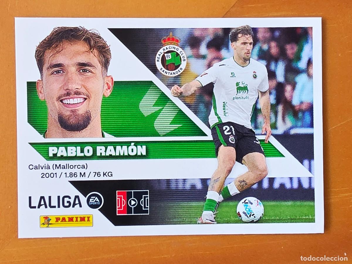 Cromos de Futebol: 6 BIS Pablo Ram&oacute;n, Coloca, Racing de Santander, Panini Ediciones Liga Este 2026 2027 sin pegar