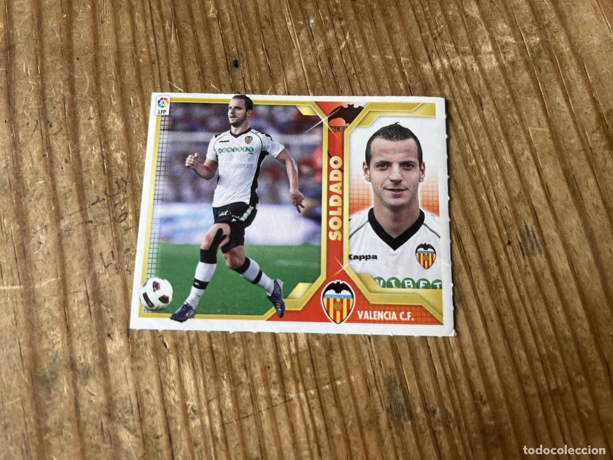 Cromos de f&uacute;tbol: CROMO SIN PEGAR NUNCA PEGADO ALBUM LIGA ESTE 11 12 2011 2012 VALENCIA # 15 SOLDADO