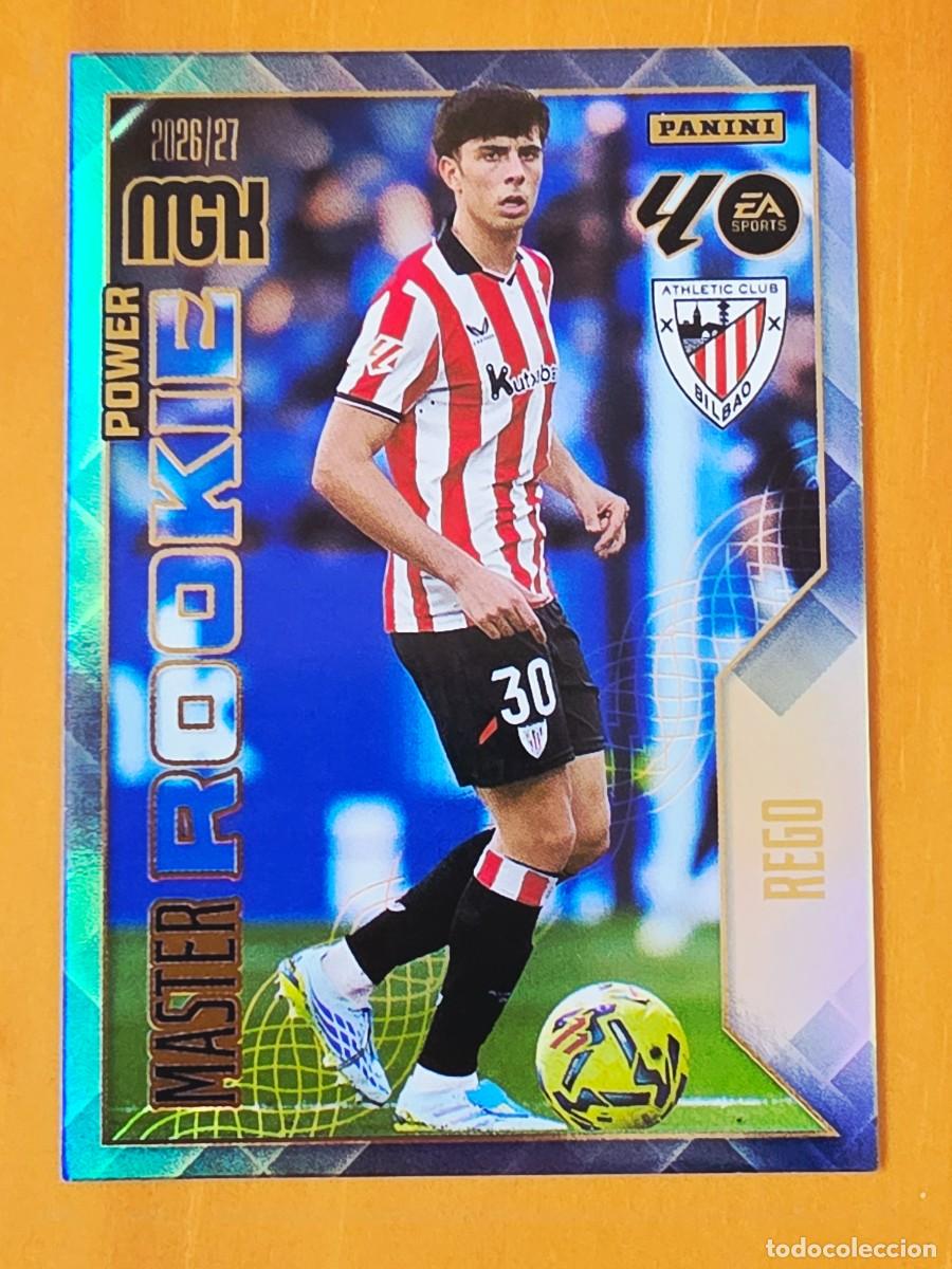 Cromos de f&uacute;tbol: 418 Alejandro Rego, Athletic Club Bilbao, Master Rookie Power, Panini Megacracks MGK 2026 2027 26 27