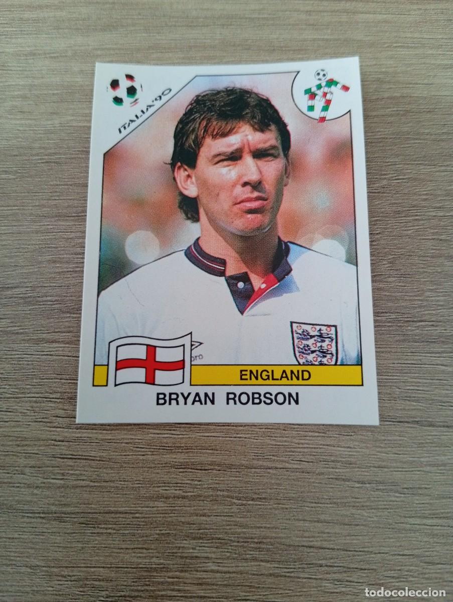 Fu&szlig;ball-Sticker: BRYAN ROBSON 395 INGLATERRA PANINI ITALIA 1990 90 SIN PEGAR NUNCA PEGADO