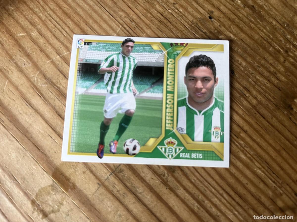 Cromos de f&uacute;tbol: CROMO SIN PEGAR NUNCA PEGADO LIGA ESTE 11 12 2011 2012 ULTIMOS FICHAJES BETIS # 17 JEFFERSON MONTERO