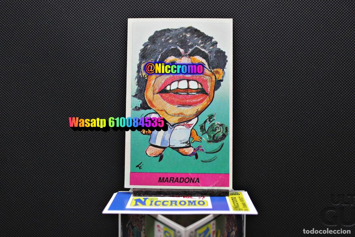 Cromos de f&uacute;tbol: maradona argentina sevilla 1992 cromo nuevo sin pegar ver fotos liga futbol 92 + en niccromo