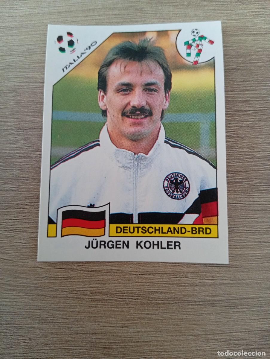 Cromos de f&uacute;tbol: JURGEN KOHLER 253 ALEMANIA PANINI ITALIA 1990 90 SIN PEGAR NUNCA PEGADO