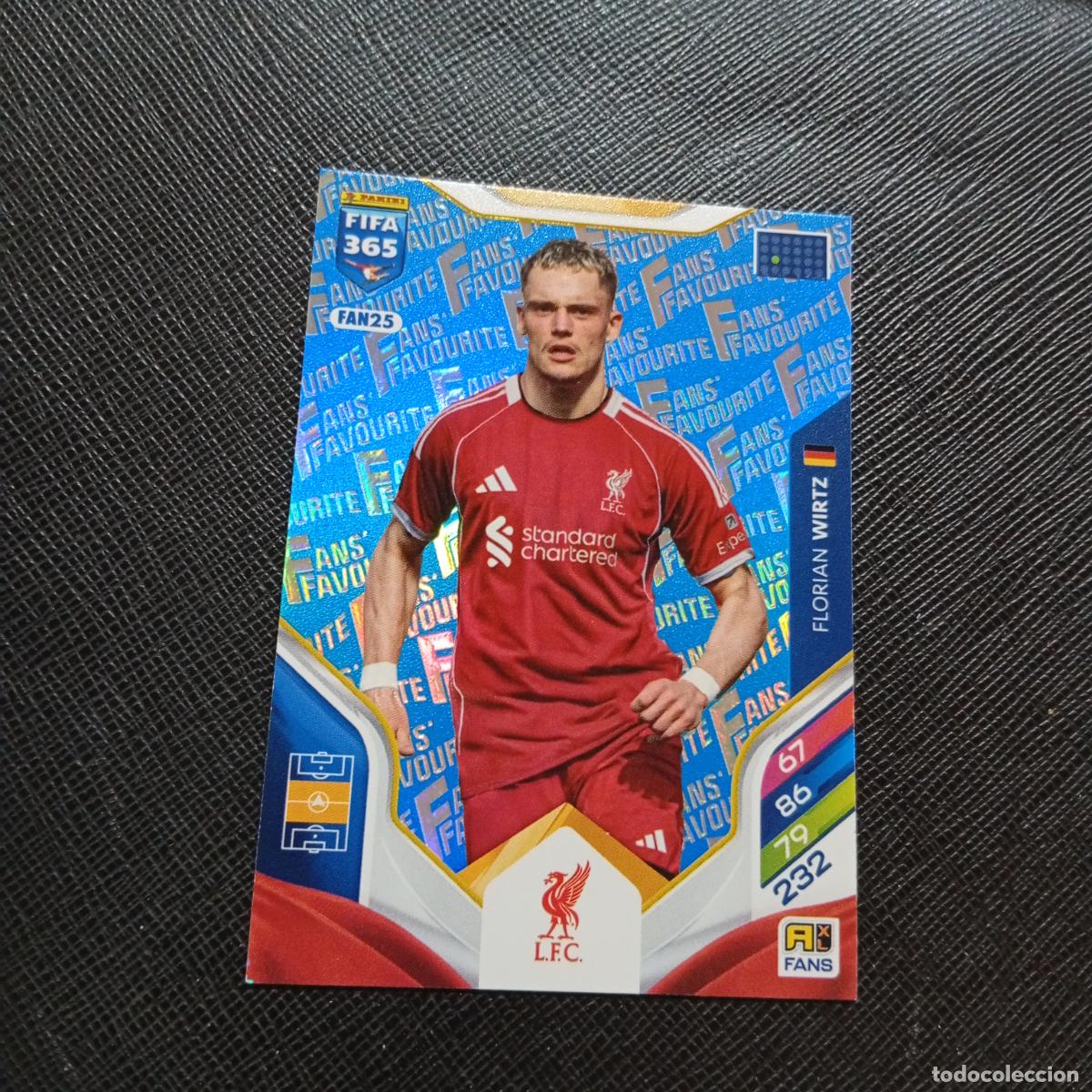 Cromos de f&uacute;tbol: FAN25 WIRTZ LIVERPOOL ADRENALYN 2025 2026 FIFA 365 CROMO FUTBOL 25 26 - A215 PG59 AZUL