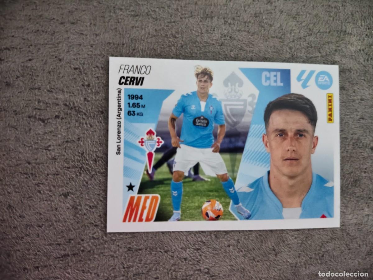 Cromos de f&uacute;tbol: Cromo 16 FRANCO CERVI RC CELTA. Colecci&oacute;n LALIGA F&uacute;tbol 2025-2026 PANINI Nuevo