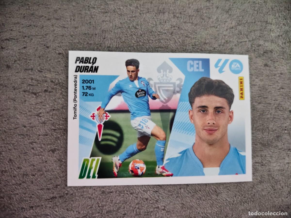 Cromos de f&uacute;tbol: Cromo 17 PABLO DUR&Aacute;N RC CELTA. Colecci&oacute;n LALIGA F&uacute;tbol 2025-2026 PANINI Nuevo