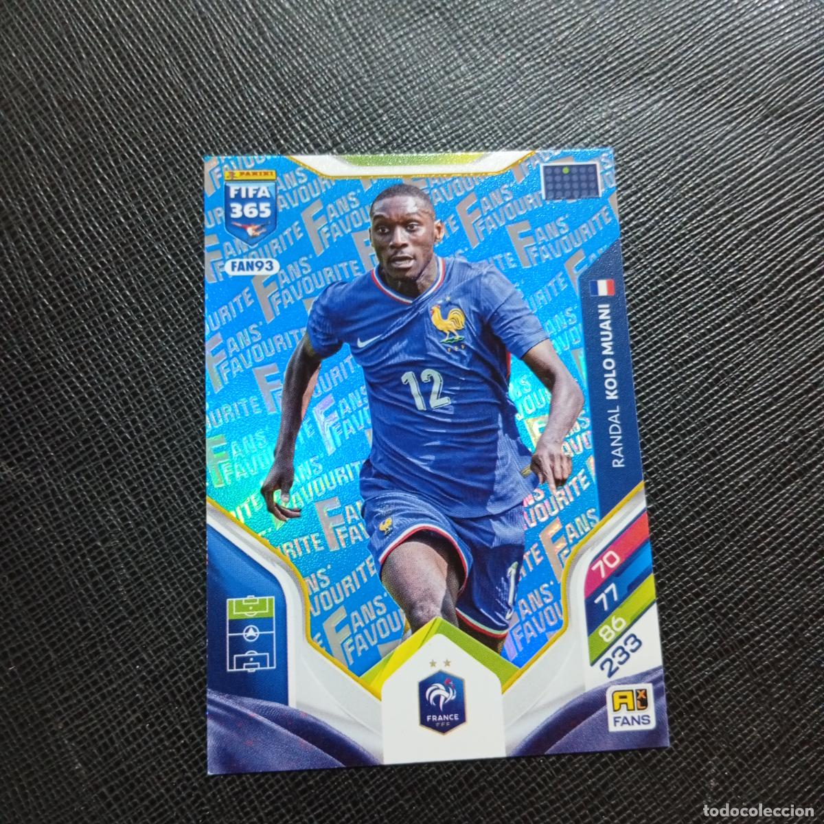 Cromos de f&uacute;tbol: FAN93 KOLO MUANI FRANCIA ADRENALYN 2025 2026 FIFA 365 CROMO FUTBOL 25 26 - A215 PG59 AZUL