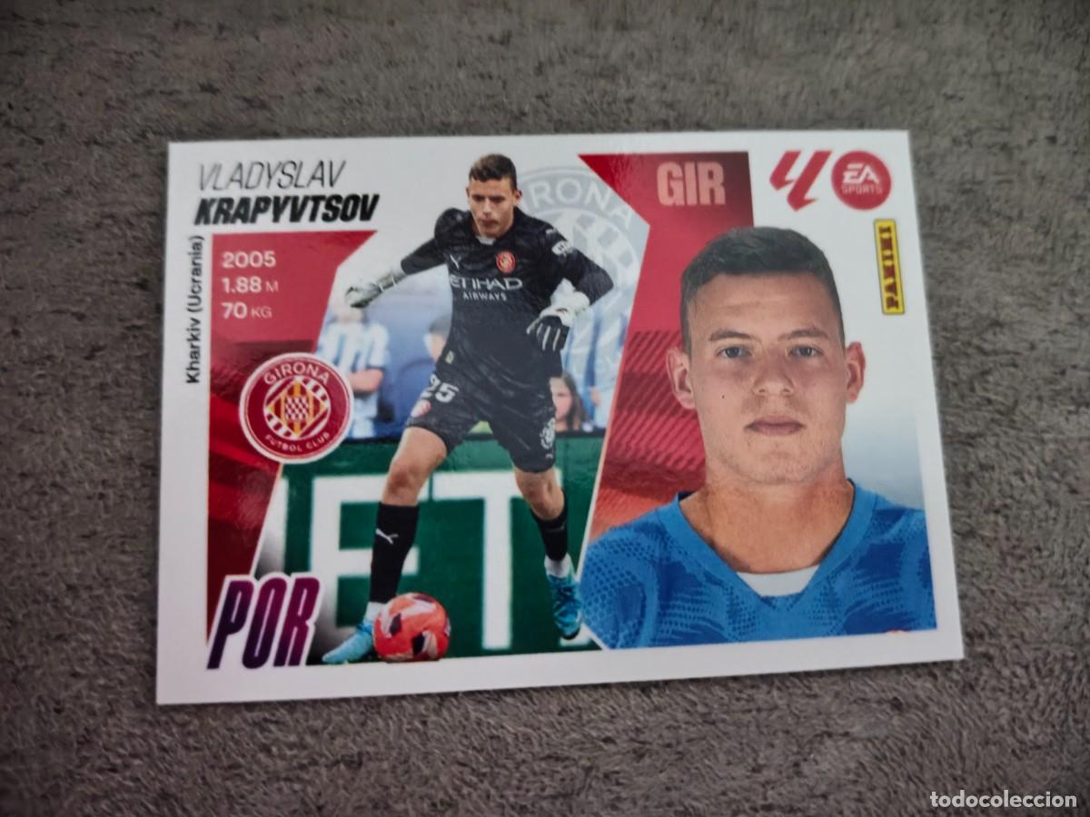 Football Stickers: Cromo 4A VLADYSLAV KRAPYVTSOV GIRONA FC. Colecci&oacute;n LALIGA F&uacute;tbol 2025-2026 PANINI Nuevo