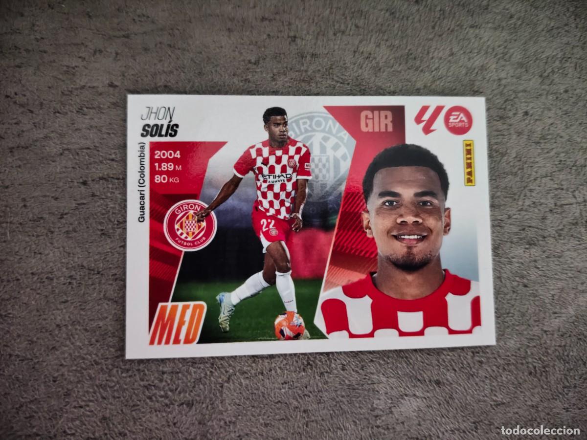 Cromos de f&uacute;tbol: Cromo 11 JHON SOL&Iacute;S GIRONA FC. Colecci&oacute;n LALIGA F&uacute;tbol 2025-2026 PANINI Nuevo