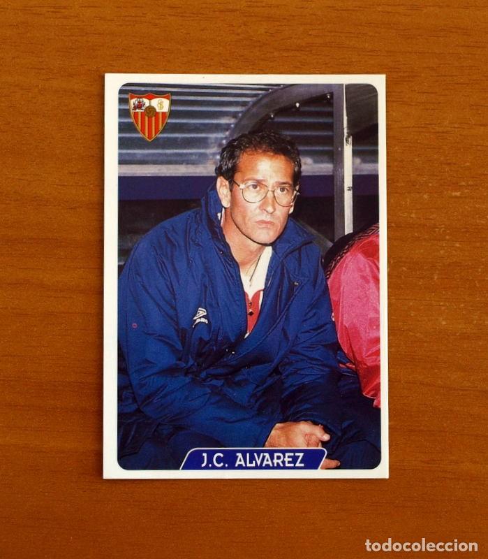Cromos de f&uacute;tbol: Sevilla-N&ordm; 74 Carlos &Aacute;lvarez Entrenador-UH-&Uacute;ltima Hora-Las Fichas la Liga 95-96-1995-1996-Mundicromo
