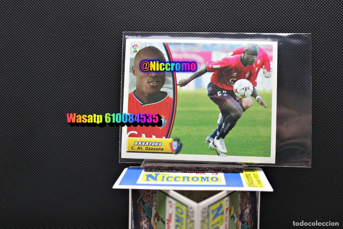 Cromos de f&uacute;tbol: bakayoko osasuna 2003 2004 fichaje 46 este nuevo sin pegar ver fotos liga futbol + en niccromo