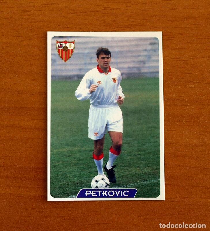 Figurine di Calcio: Sevilla -N&ordm; 87 Petkovic -Corregido-UH-&Uacute;ltima Hora -Las Fichas la Liga 95-96-1995-1996 -Mundicromo
