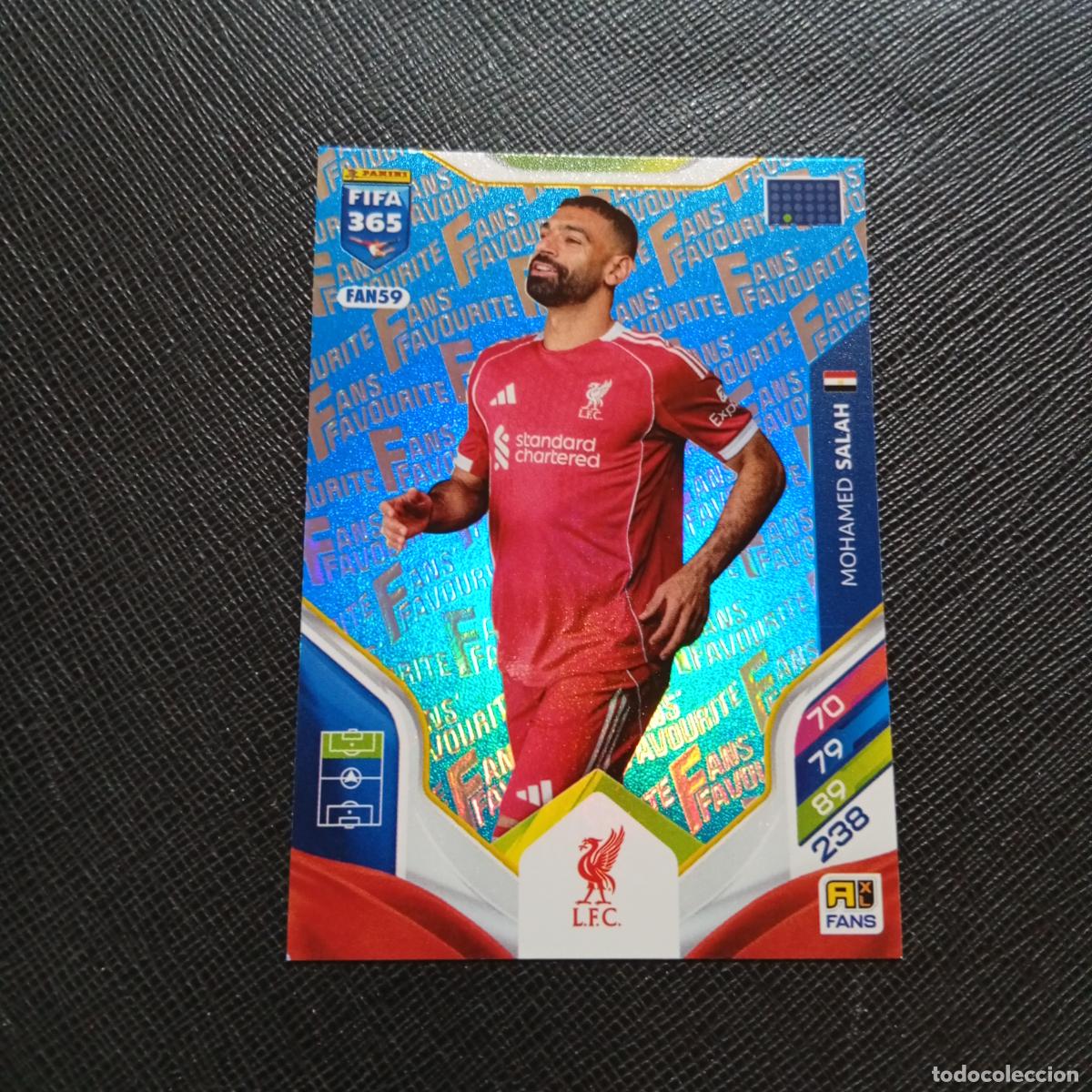 Figurine di Calcio: FAN59 SALAH LIVERPOOL ADRENALYN 2025 2026 FIFA 365 CROMO FUTBOL 25 26 - A215 PG62 AZUL