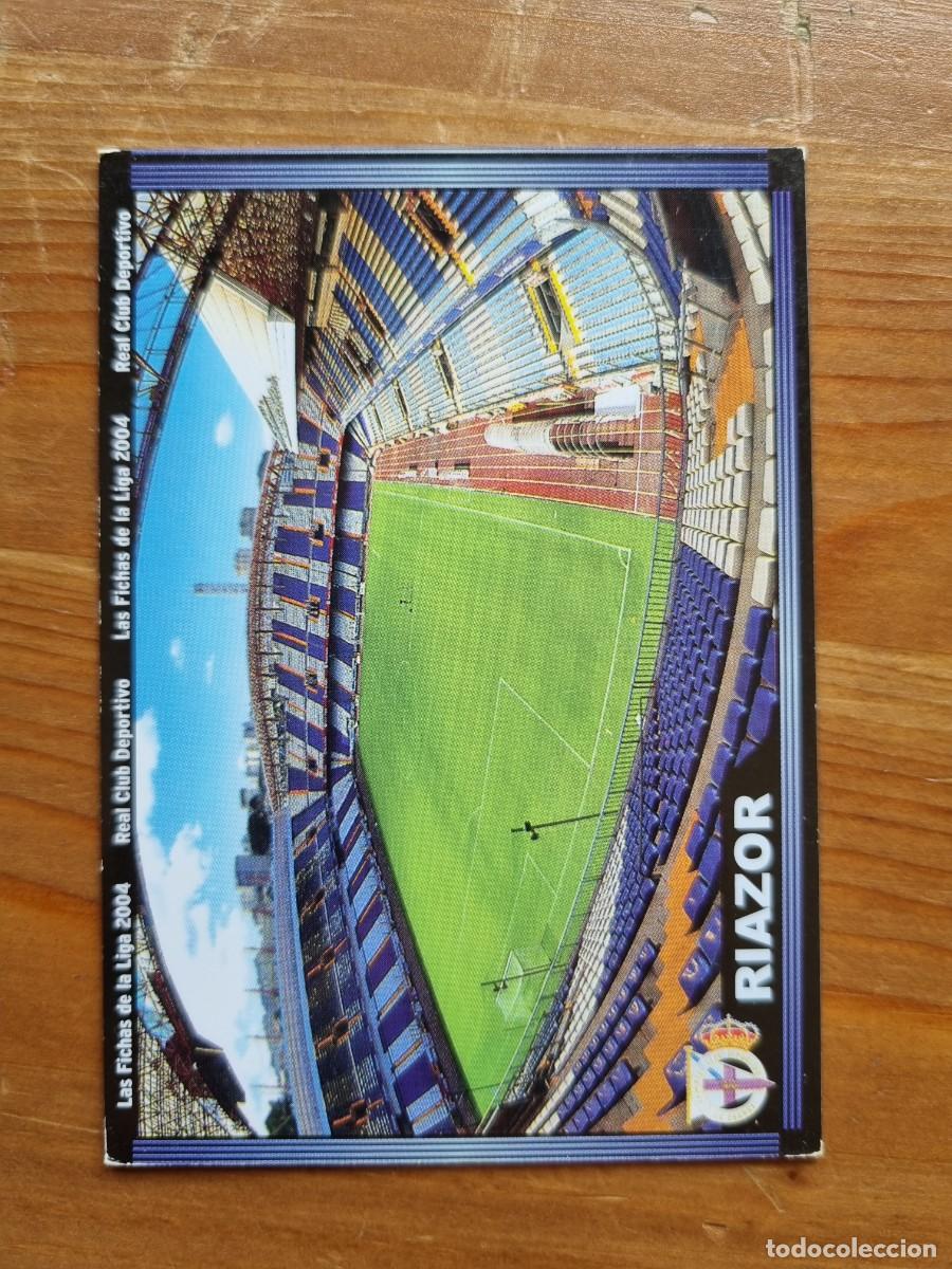 Cromos de f&uacute;tbol: 56 RIAZOR (Deportivo La Coru&ntilde;a). Las Fichas de la Liga 2003 2004 03 04 (Mundicromo)