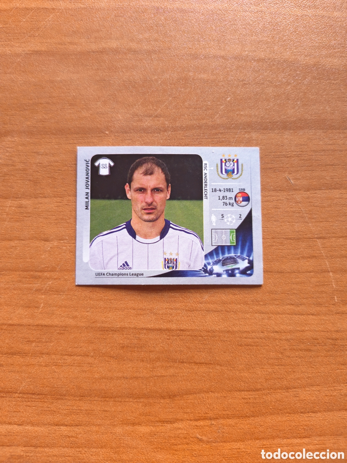 Cromos de f&uacute;tbol: Cromo Milan Jovanovic Anderlecht 12/13
