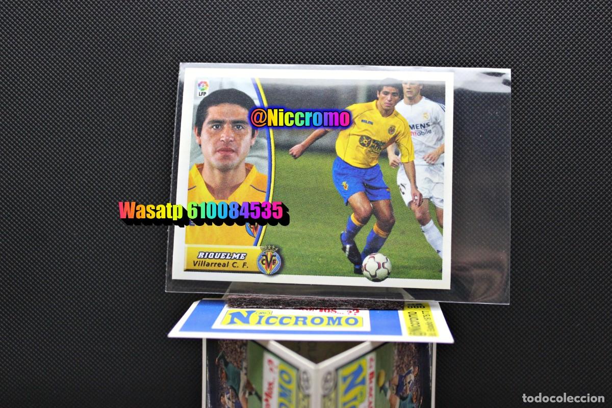 Cromos de f&uacute;tbol: riquelme villarreal 2003 2004 fichaje 38 este nuevo sin pegar liga futbol ver foto + en niccromo