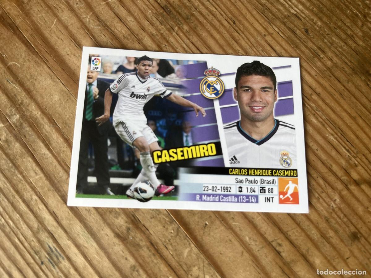 Cromos de f&uacute;tbol: CROMO SIN PEGAR NUNCA PEGADO ALBUM LIGA ESTE 13 14 2013 2014 REAL MADRID # 8B CASEMIRO