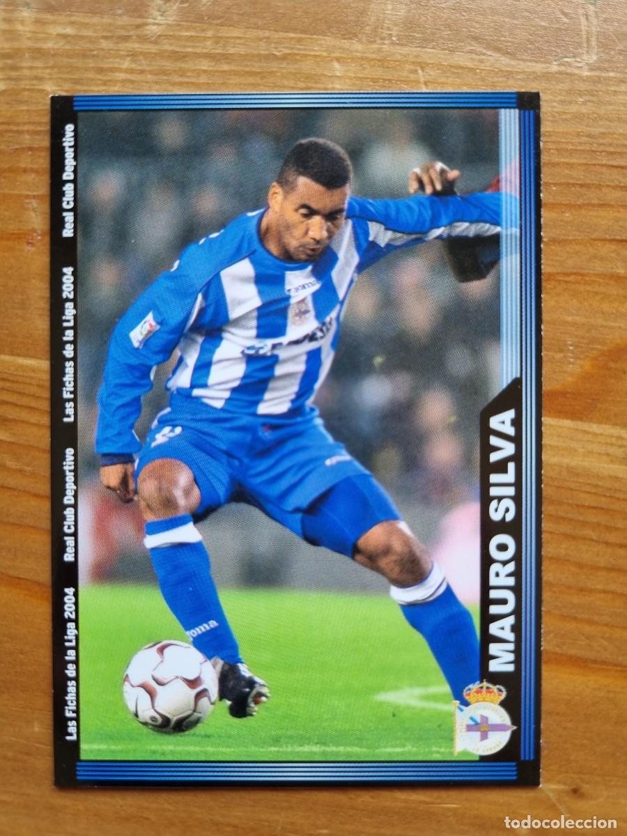 Cromos de f&uacute;tbol: 67 MAURO SILVA (Deportivo La Coru&ntilde;a). Las Fichas de la Liga 2003 2004 03 04 (Mundicromo)