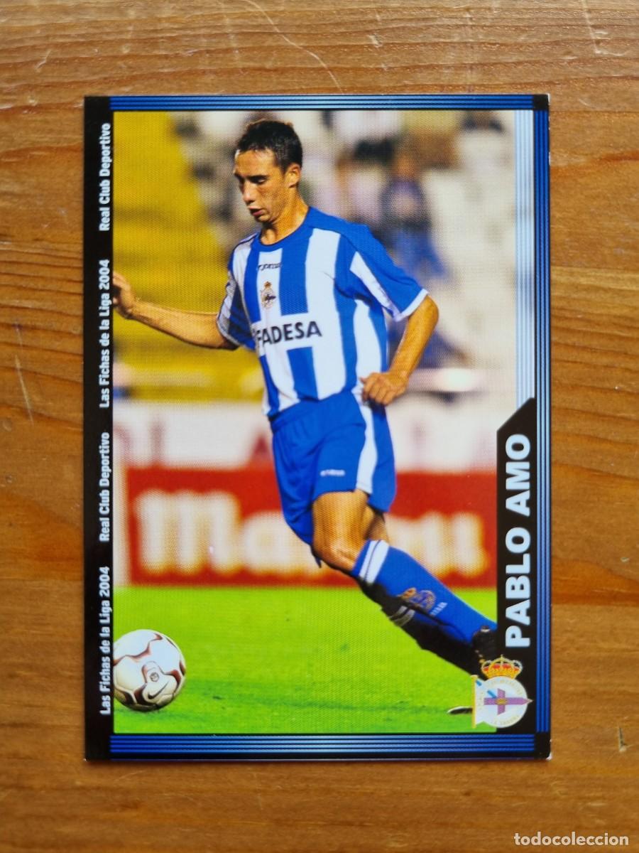 Cromos de f&uacute;tbol: 68 PABLO AMO (Deportivo La Coru&ntilde;a). Las Fichas de la Liga 2003 2004 03 04 (Mundicromo)