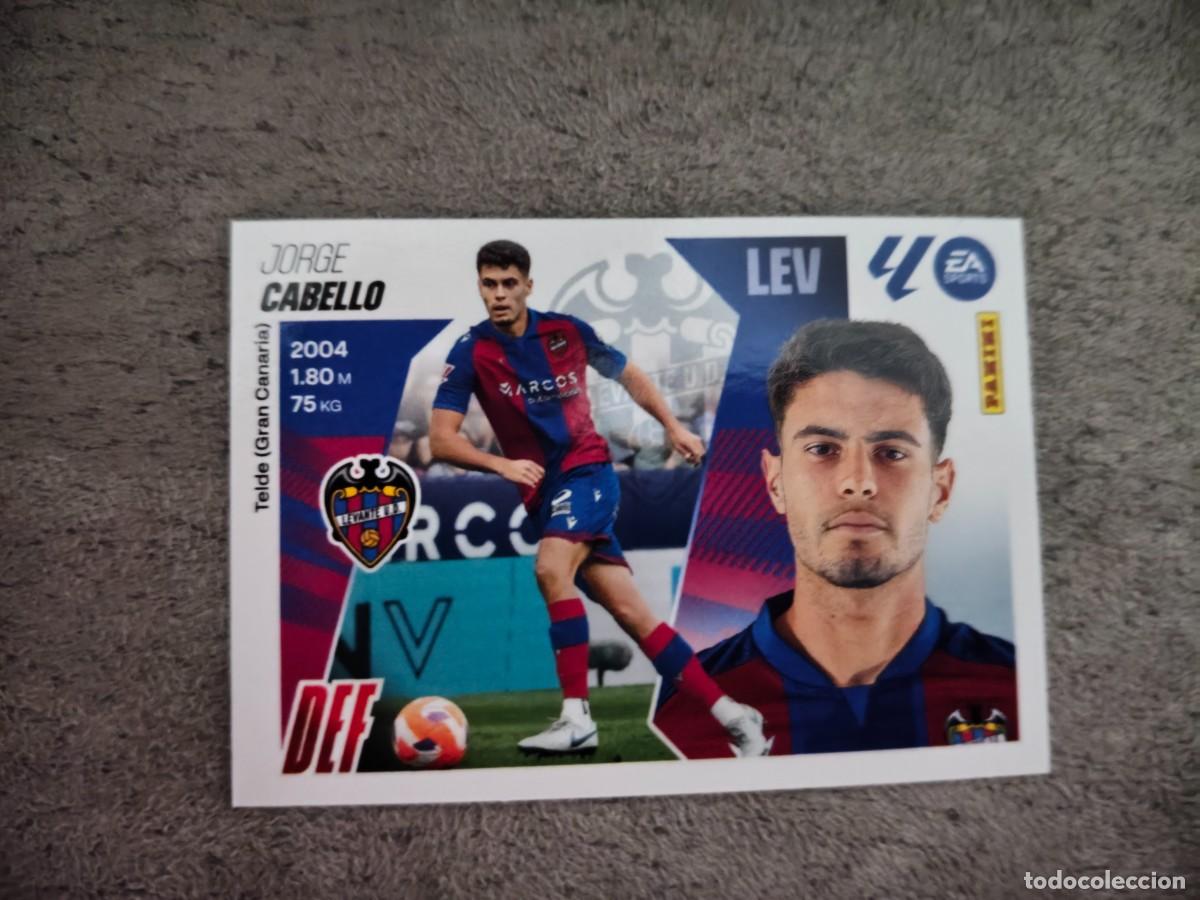 Cromos de f&uacute;tbol: Cromo 7 JORGE CABELLO LEVANTE UD. Colecci&oacute;n LALIGA F&uacute;tbol 2025-2026 PANINI Nuevo