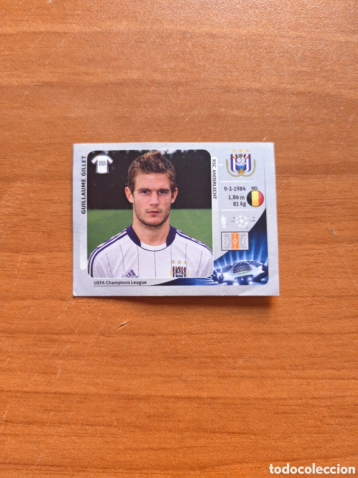 Cromos de f&uacute;tbol: Cromos Guillaume Anderlecht 12/13 Champions League