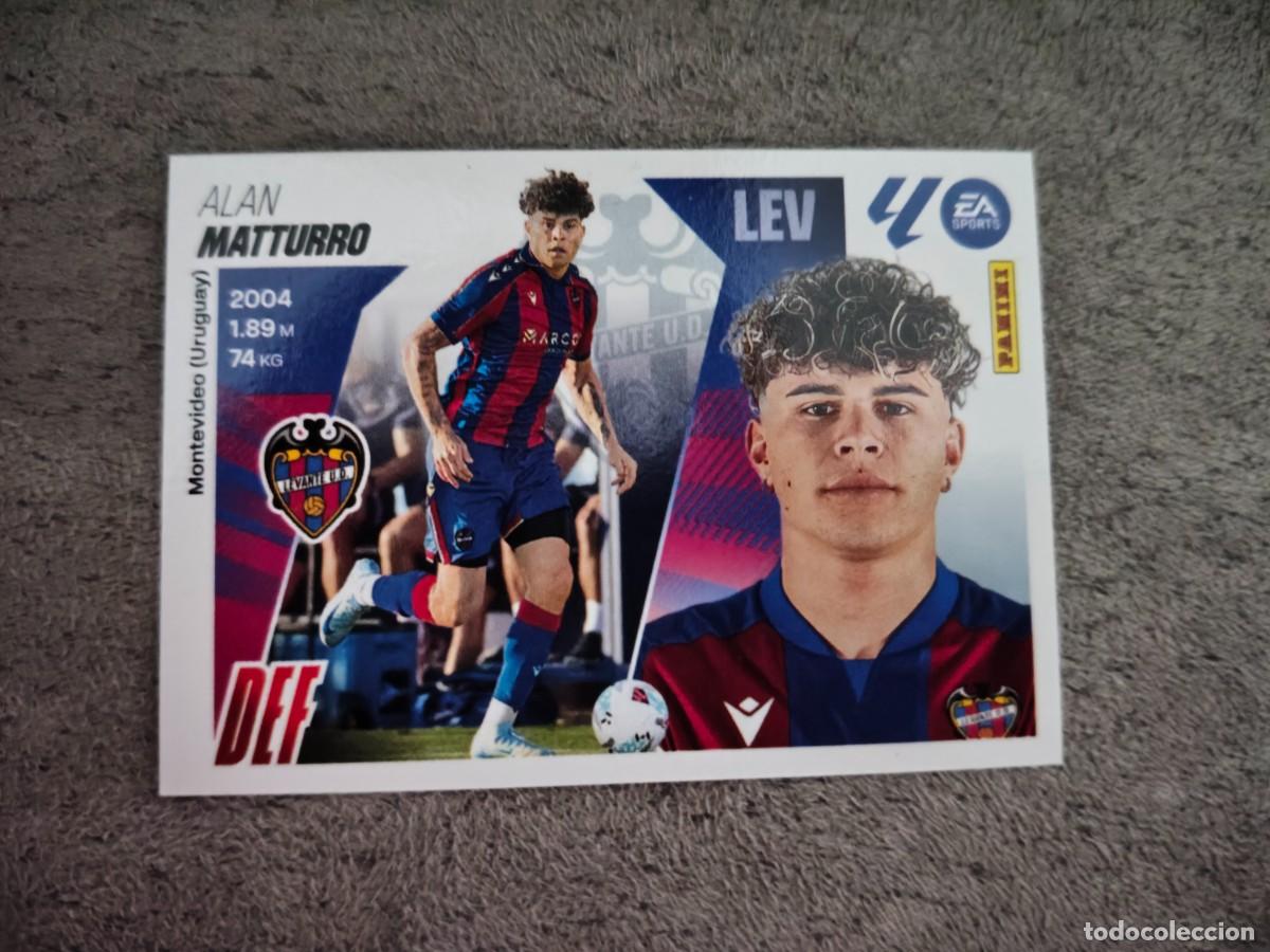 Cromos de f&uacute;tbol: Cromo 8 ALAN MATTURRO LEVANTE UD. Colecci&oacute;n LALIGA F&uacute;tbol 2025-2026 PANINI Nuevo