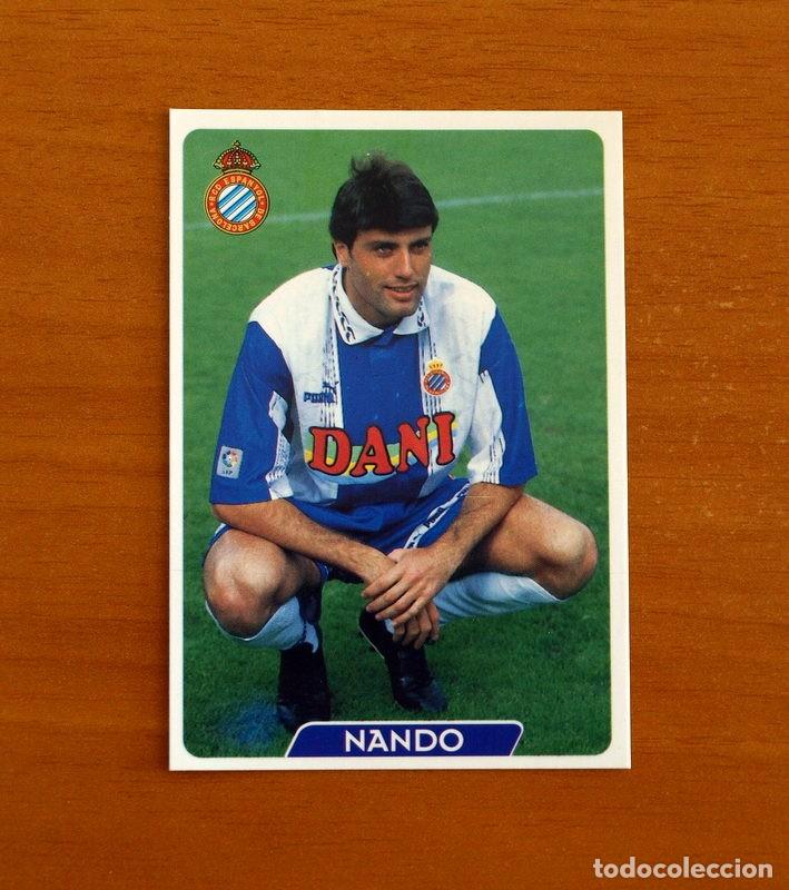 Cromos de f&uacute;tbol: R.C.D. Espa&ntilde;ol-Espayol-N&ordm; 98 Nando -UH-&Uacute;ltima Hora -Las Fichas la Liga 95-96-1995-1996 -Mundicromo