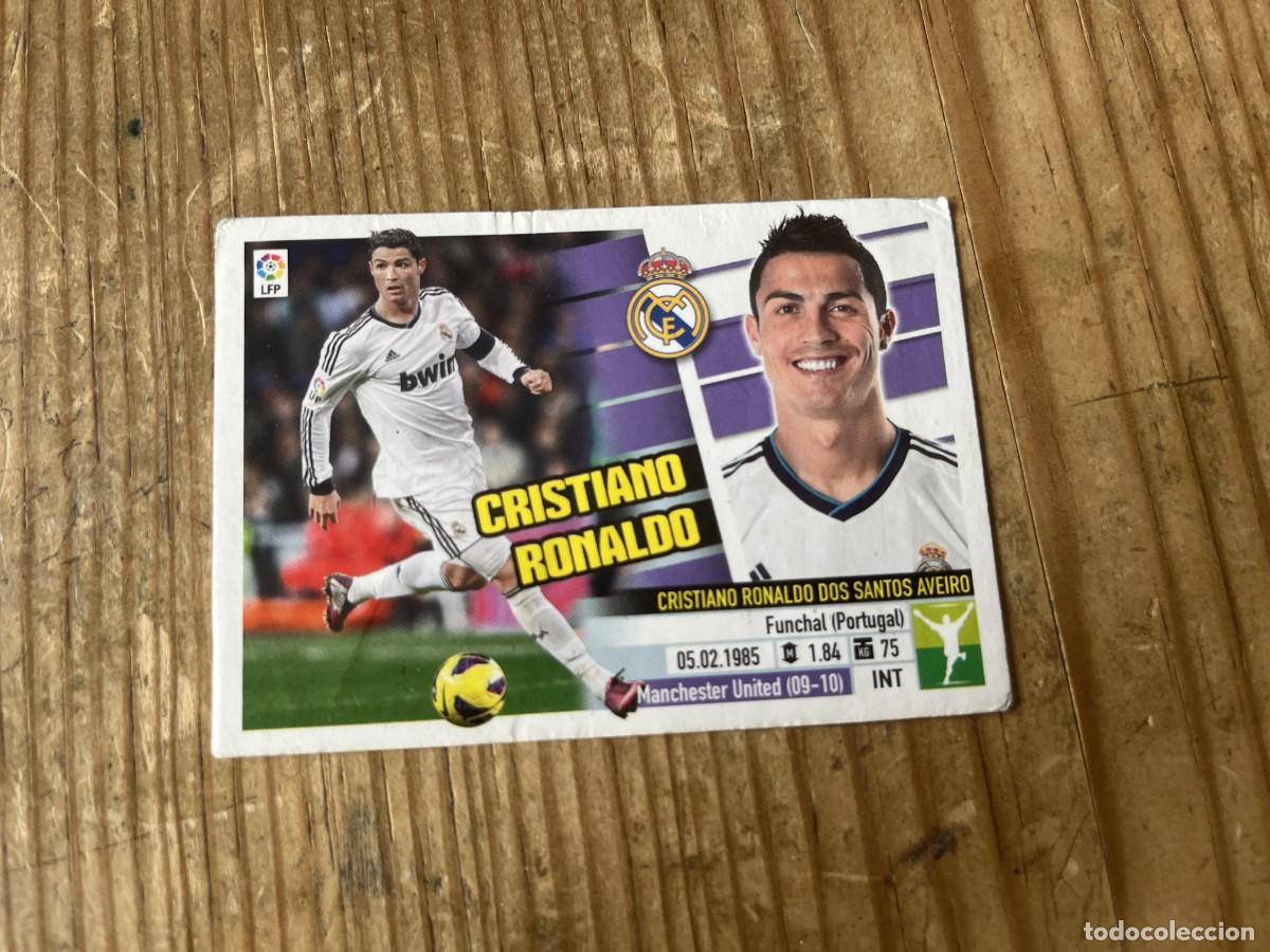 Cromos de f&uacute;tbol: CROMO SIN PEGAR NUNCA PEGADO ALBUM LIGA ESTE 13 14 2013 2014 REAL MADRID # 15 CRISTIANO RONALDO