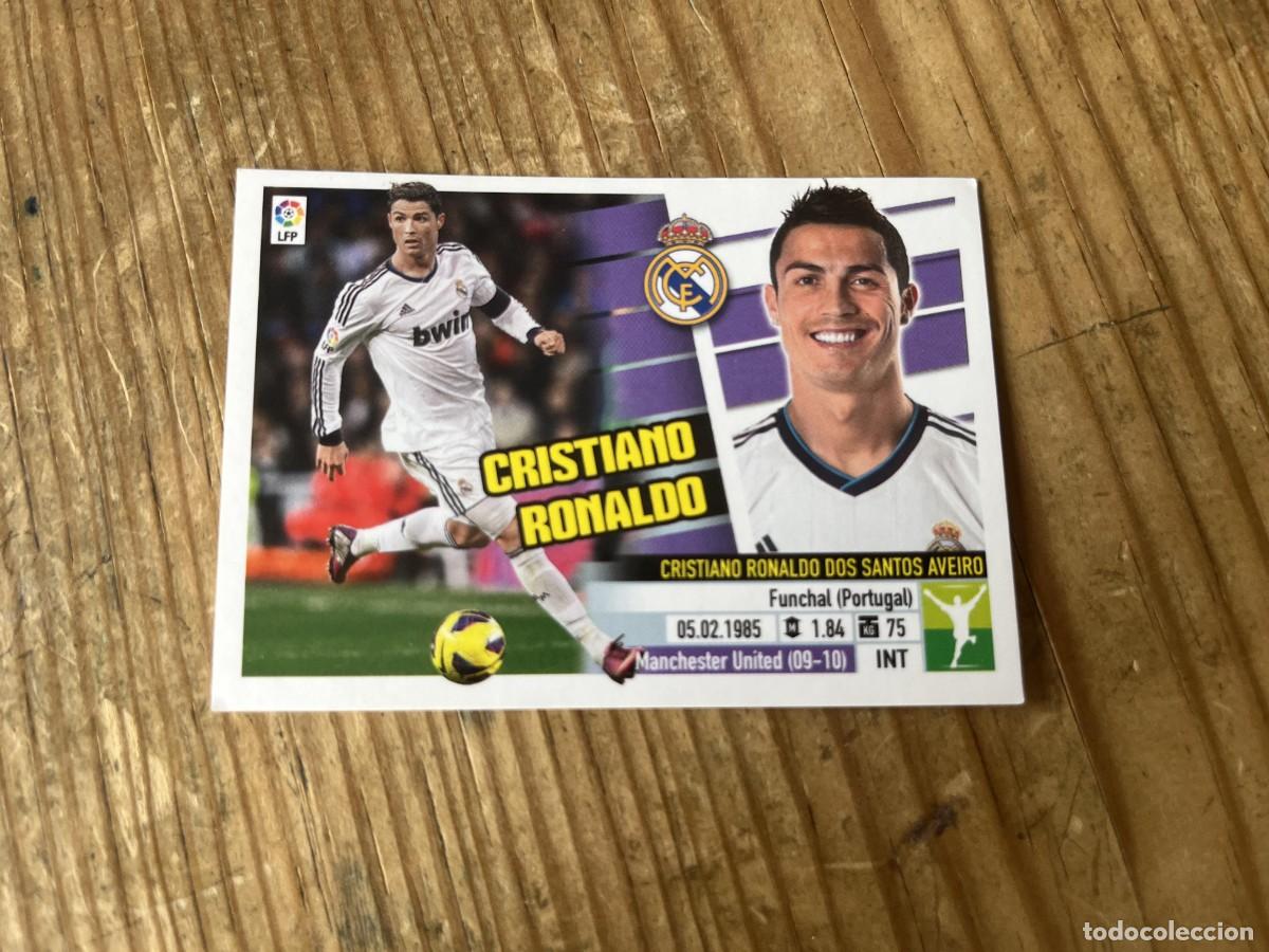 Cromos de f&uacute;tbol: CROMO SIN PEGAR NUNCA PEGADO ALBUM LIGA ESTE 13 14 2013 2014 REAL MADRID # 15 CRISTIANO RONALDO