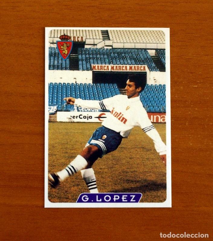 Cromos de f&uacute;tbol: Real Zaragoza -N&ordm; 119 Gustavo L&oacute;pez -UH-&Uacute;ltima Hora -Las Fichas la Liga 95-96-1995-1996 -Mundicromo