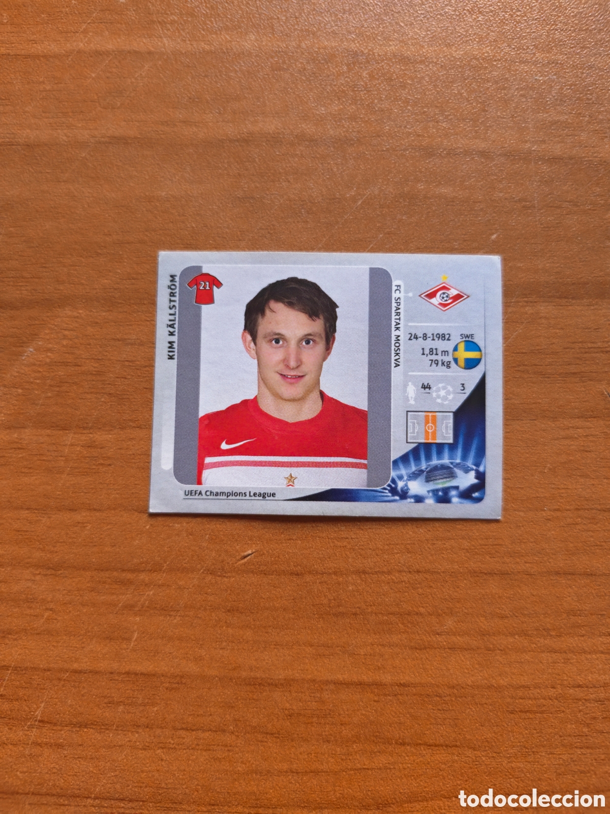 Cromos de f&uacute;tbol: Cromo Kim Kallstrom Champions League 12/13