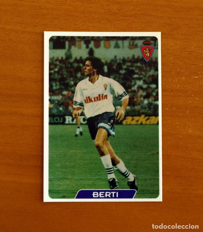 Cromos de f&uacute;tbol: Real Zaragoza -N&ordm; 120 Berti -UH-&Uacute;ltima Hora -Las Fichas la Liga 95-96-1995-1996 -Mundicromo