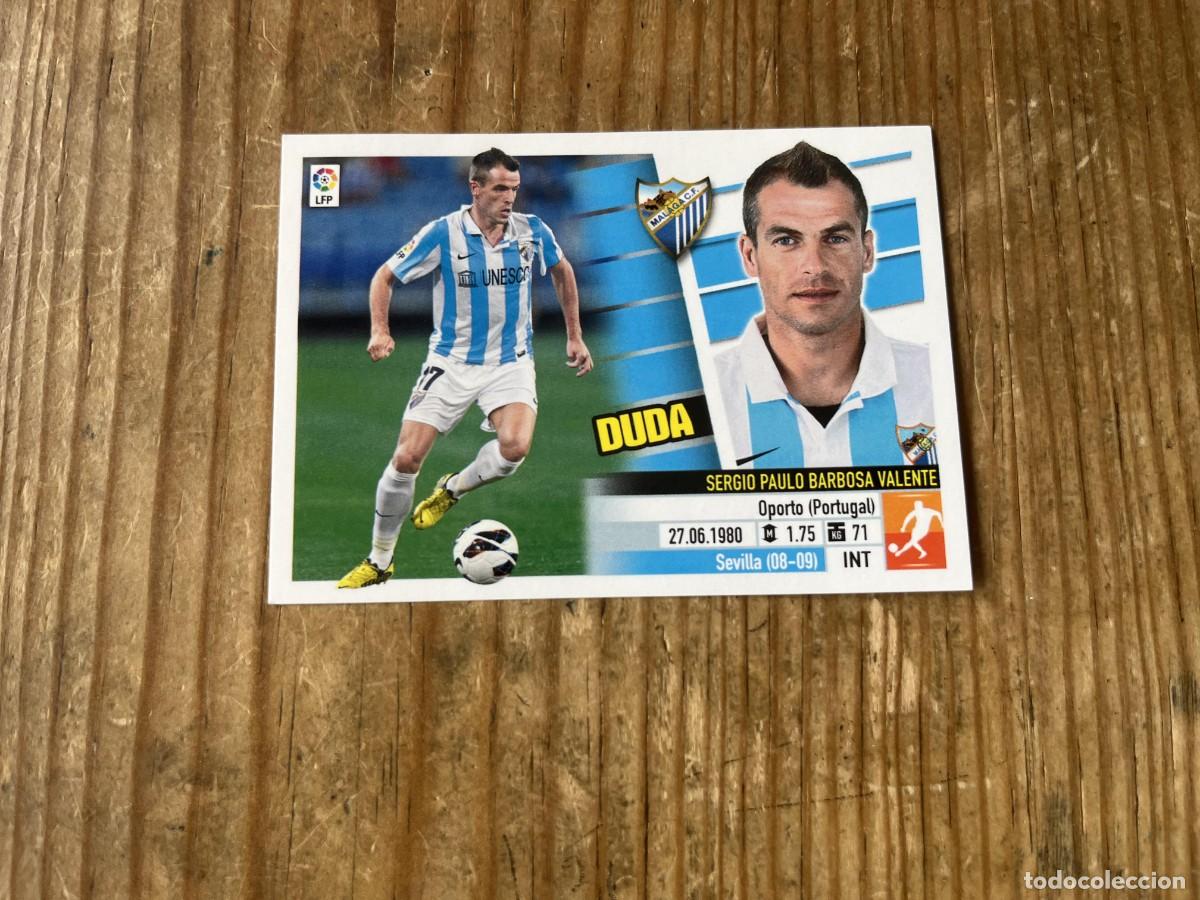 Cromos de f&uacute;tbol: CROMO SIN PEGAR NUNCA PEGADO ALBUM LIGA ESTE 13 14 2013 2014 MALAGA # 10 DUDA