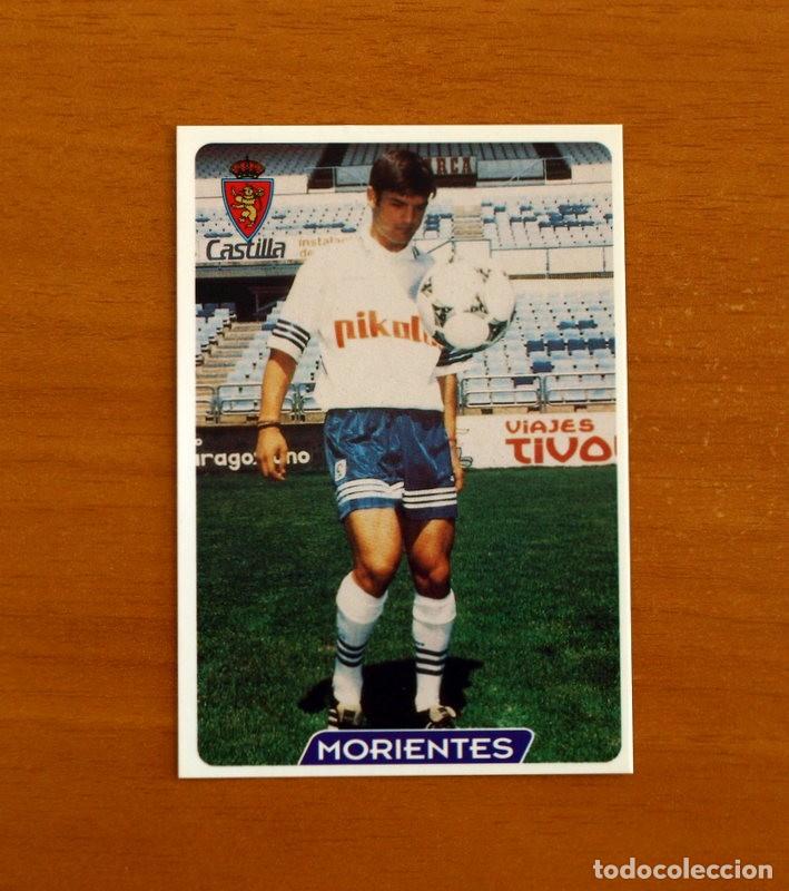 Cromos de f&uacute;tbol: Real Zaragoza -N&ordm; 124 Morientes -UH-&Uacute;ltima Hora -Las Fichas la Liga 95-96-1995-1996 -Mundicromo
