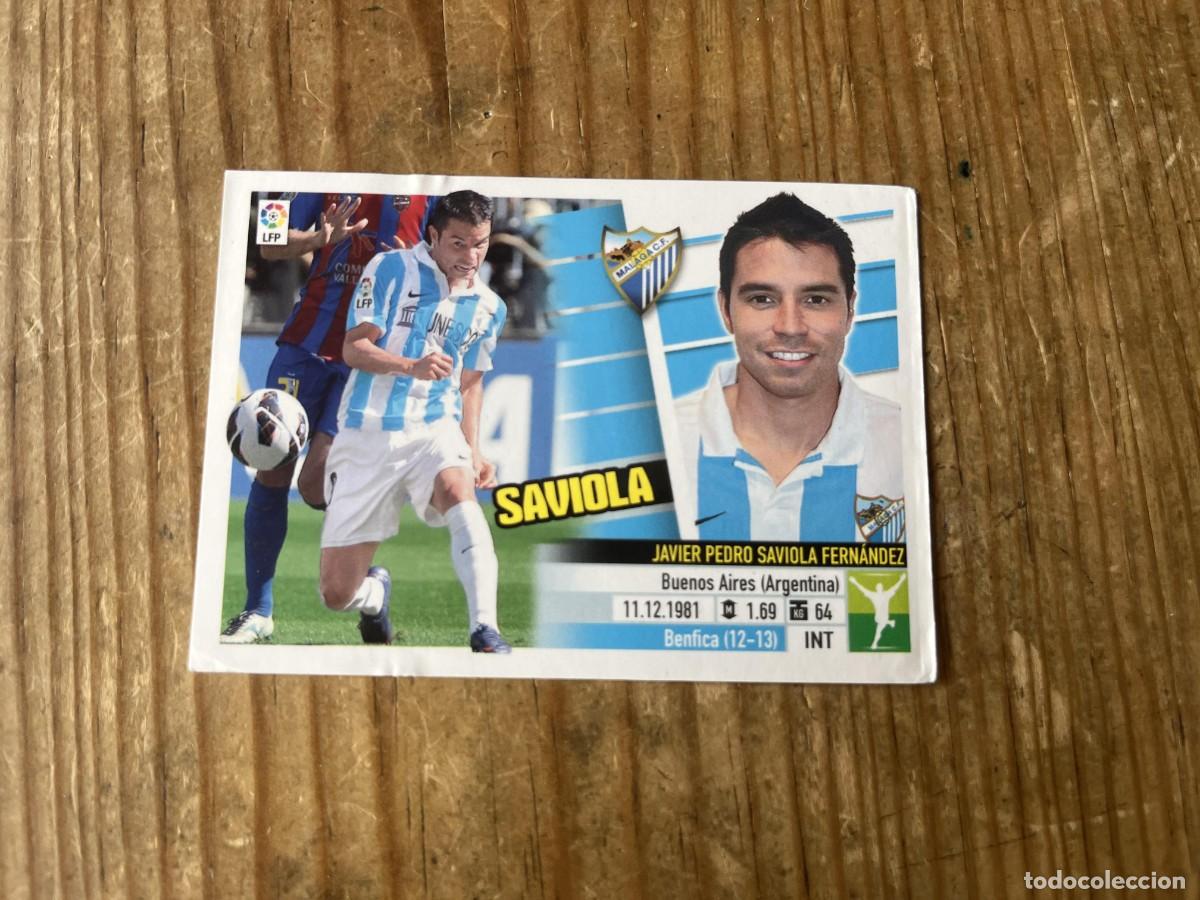 Figurine di Calcio: CROMO SIN PEGAR NUNCA PEGADO ALBUM LIGA ESTE 13 14 2013 2014 MALAGA # 15A SAVIOLA