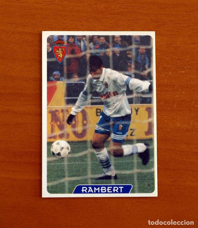 Cromos de Futebol: Real Zaragoza -N&ordm; 125 Rambert -UH-&Uacute;ltima Hora -Las Fichas la Liga 95-96-1995-1996 -Mundicromo