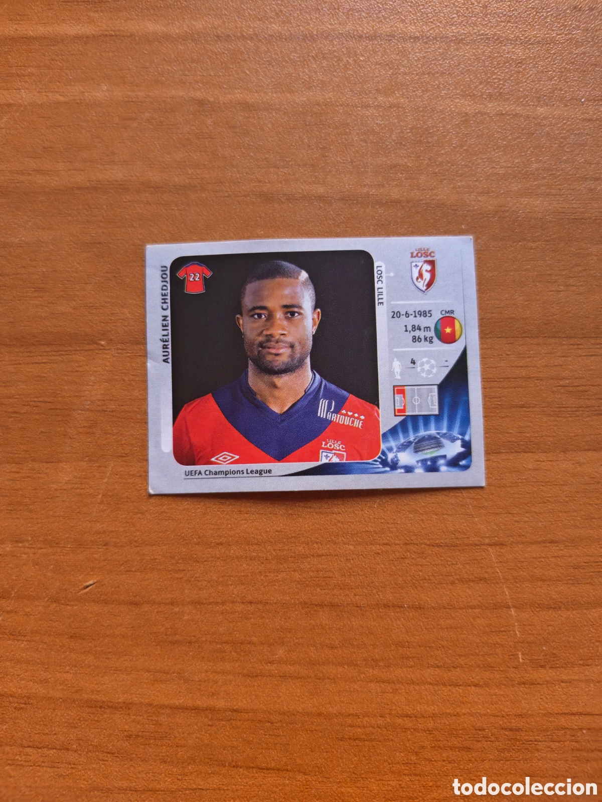 Football Stickers: Cromo Aurelien Champions league 12/13 Lille