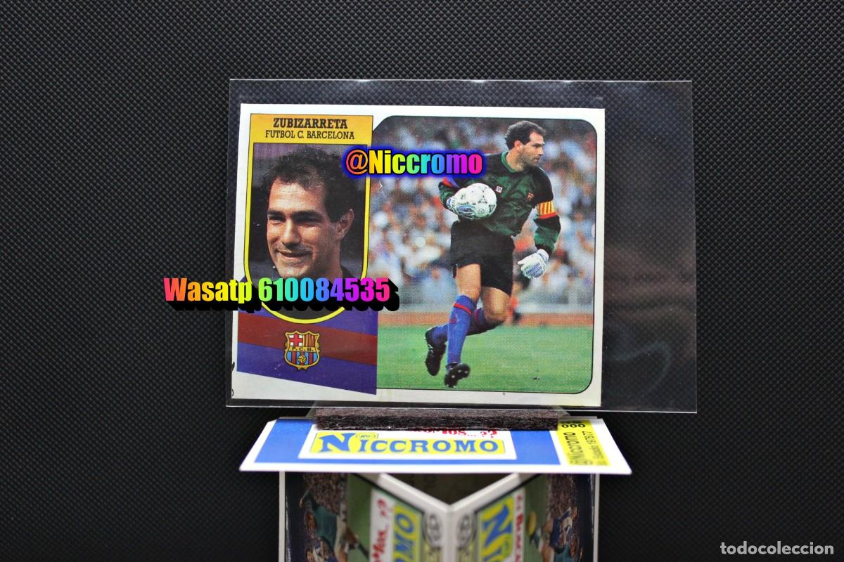 Football Stickers: zubizarreta barcelona 91 92 promocion adhesivo este nuevo sin pegar 1991 1992 ver foto + en niccromo
