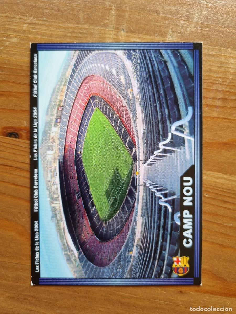 Football Stickers: 137 CAMP NOU (FC Barcelona). Las Fichas de la Liga 2003 2004 03 04 (Mundicromo)
