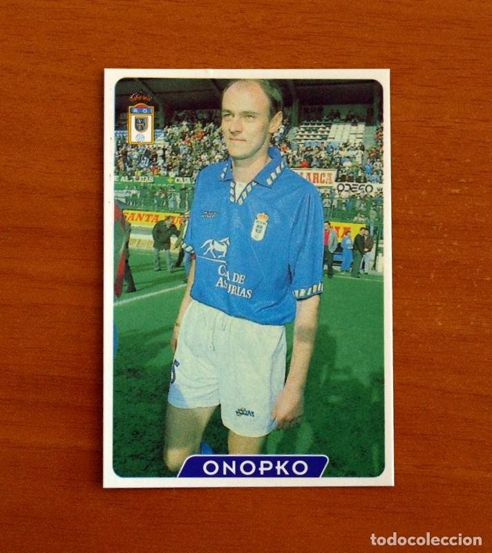 Football Stickers: Real Oviedo -N&ordm; 153 Onopko -UH-&Uacute;ltima Hora -Las Fichas la Liga 95-96-1995-1996 -Mundicromo