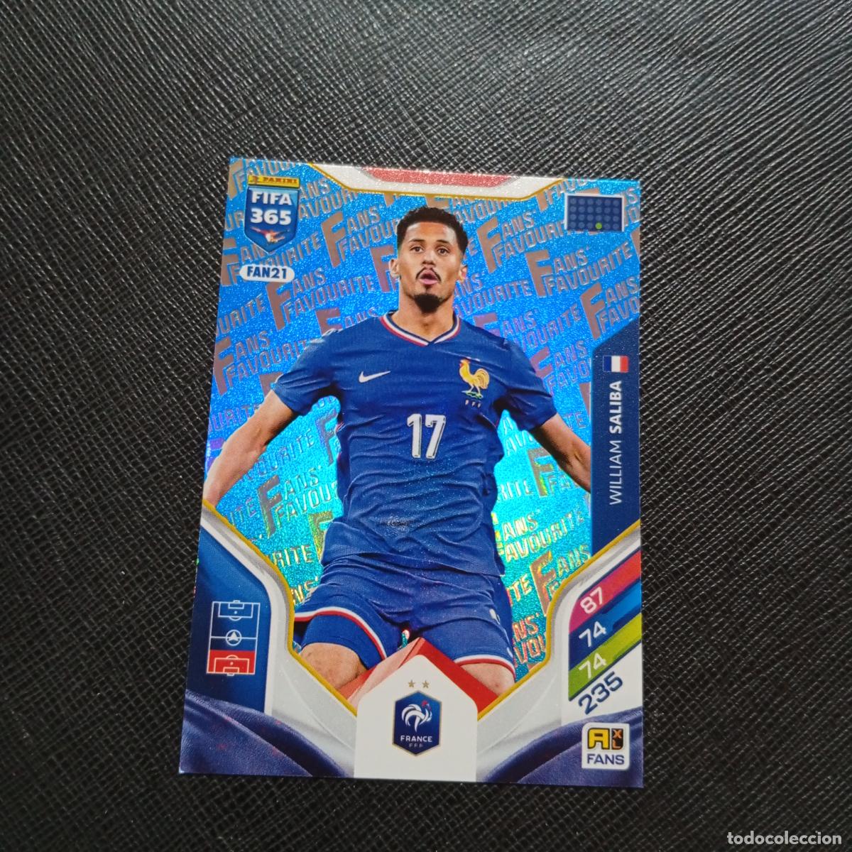 Figurine di Calcio: FAN21 SALIBA FRANCIA ADRENALYN 2025 2026 FIFA 365 CROMO FUTBOL 25 26 - A215 PG64 AZUL