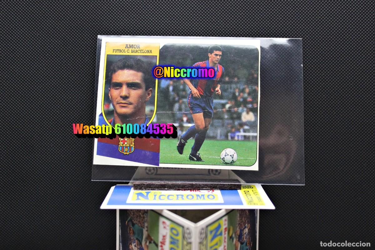 Figurine di Calcio: amor barcelona 91 92 promocion adhesivo este nuevo sin pegar 1991 1992 ver foto + en niccromo