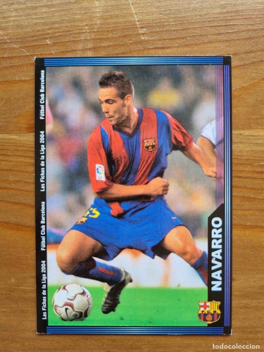 Fu&szlig;ball-Sticker: 144 NAVARRO (FC Barcelona). Las Fichas de la Liga 2003 2004 03 04 (Mundicromo)