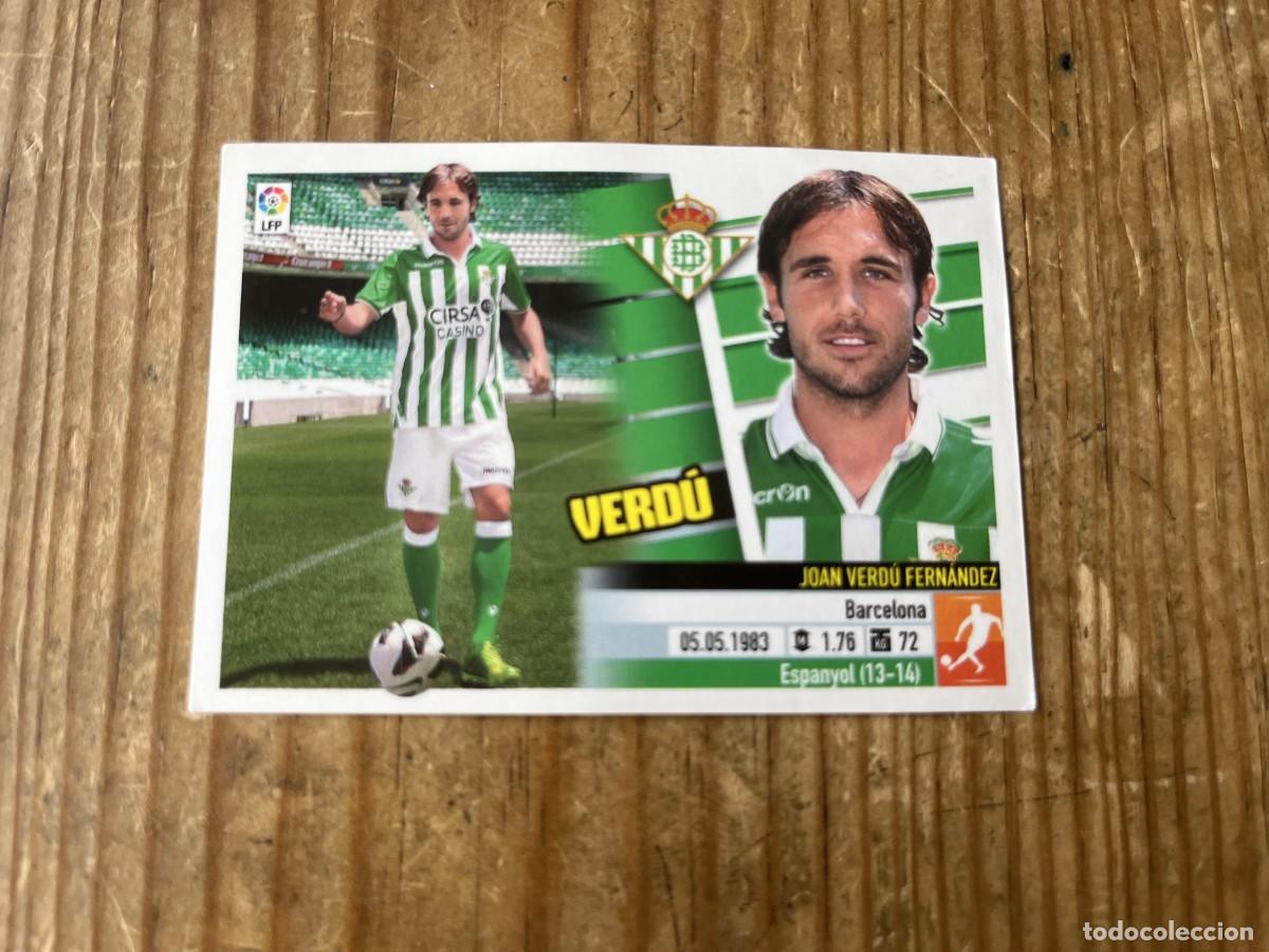 Figurine di Calcio: CROMO SIN PEGAR NUNCA PEGADO ALBUM LIGA ESTE 13 14 2013 2014 FICHAJES # 4 VERDU REAL BETIS