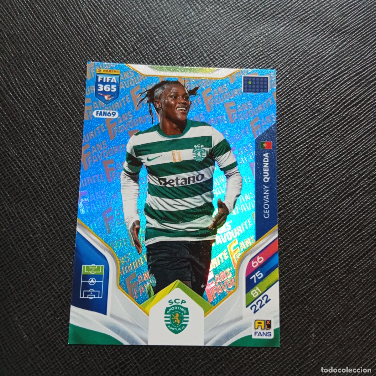 Fu&szlig;ball-Sticker: FAN69 QUENDA SPORTING LISBOA ADRENALYN 2025 2026 FIFA 365 CROMO FUTBOL 25 26 - A215 PG64 AZUL